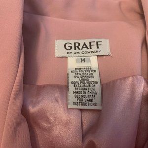 NWT Womens Graff By UM Company pink Blazer Jacket Sz: M